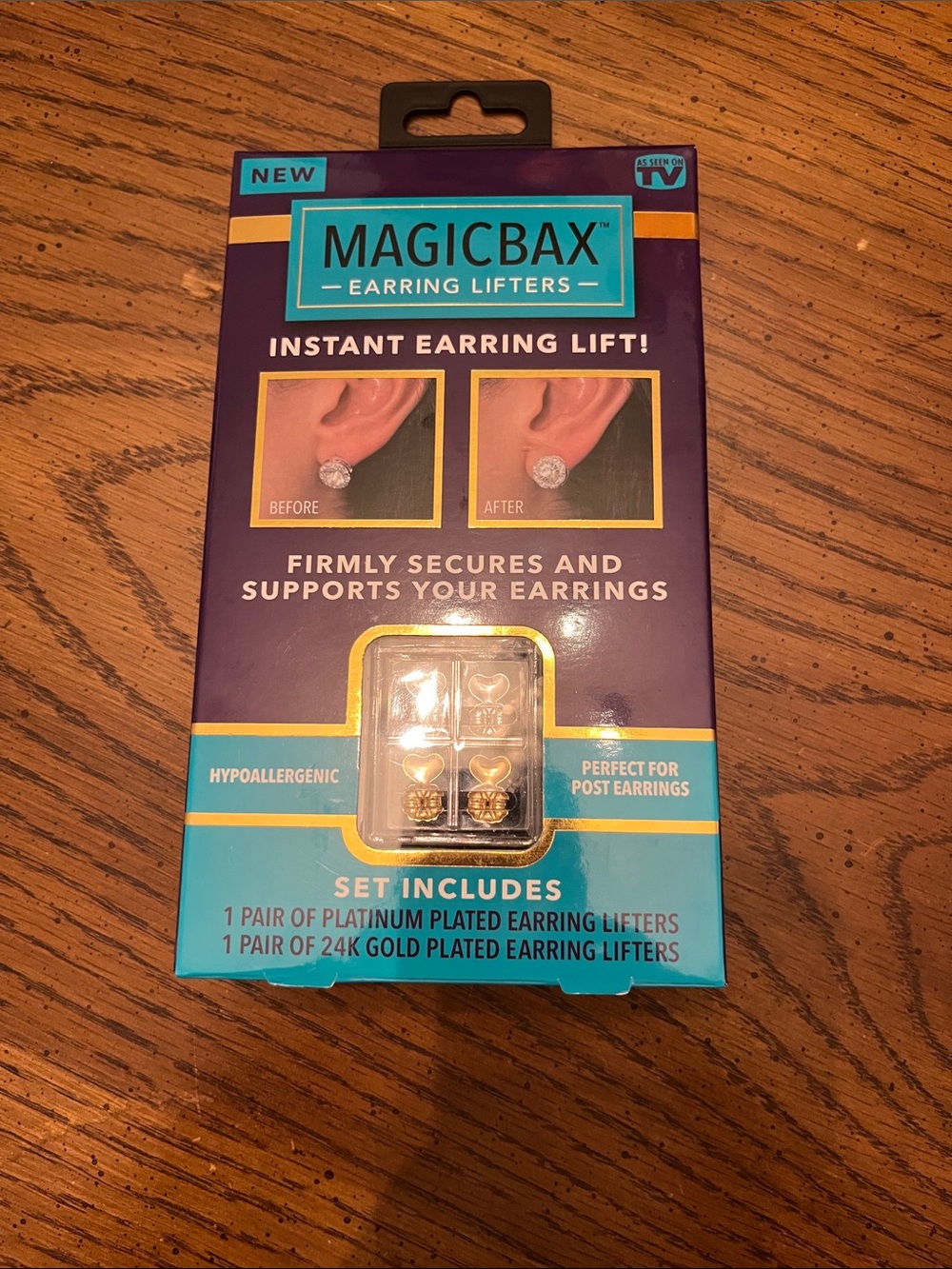 MagicBax Earring Lifters Set - Gold & Silver
